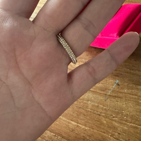 Kurt Geiger Heart-Shaped Opal Ring with Gold Accents Size 7 and Size 8 - Picture 4 of 6